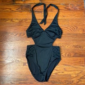 Black Cut Out Beach Betty Swimsuit